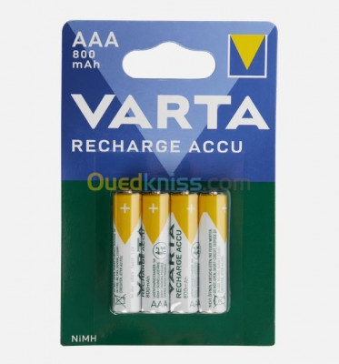 VARTA Piles Rechargeables AAA 800 Mah