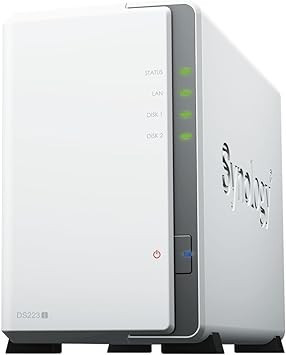 SYNOLOGY Diskstation DS223J - Serveur NAS 2 Baies - 1Go RAM DDR4 - Realtek RTD1619B -