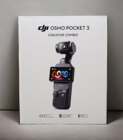 DJI OSMO POCKET 3 CREATOR COMBO - 4K 60 FPS - 2" OLED - MICRO SD - 4X ZOOM - CMOS - BLACK