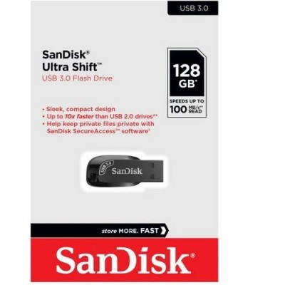 SanDisk Ultra Shift 128 Go Clé USB 3.0 Jusqu'a 100MB/S