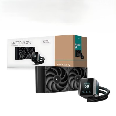 DEEPCOOL MYSTIQUE 240 - WATERCOOLING AIO 240MM - NTEL & AMD - ARGB - ECRAN LCD PERSONNALISÉ -BLACK