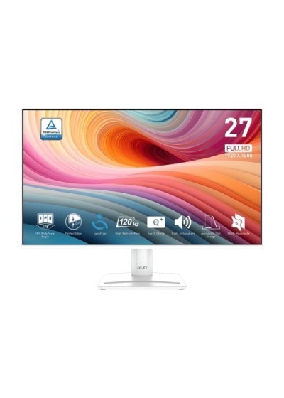 ECRAN MSI PRO MP275W E2 - 27" FHD - DALL IPS - 120HZ -1MS - HDMI/DP - ADAPTIVE-SYNC - VESA - WHITE