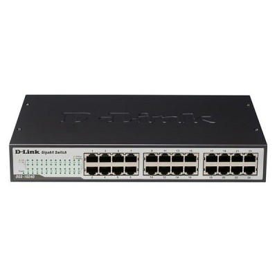 D-LINK DGS-1024D SWITCH 24 PORTS GIGABIT - BOÎTIER MÉTAL - PLUG AND PLAY - HAUTE PERFORMANCE RÉSEAU