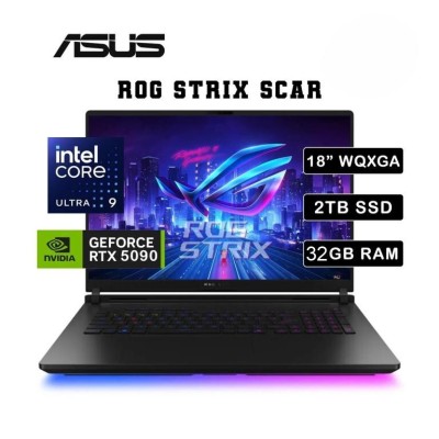 ASUS ROG STRIX SCAR G18 - ULTRA 9 275HX - 32GB - 2TB SSD - 18" 2.5K 240HZ WQXGA - RTX 5090 24GB