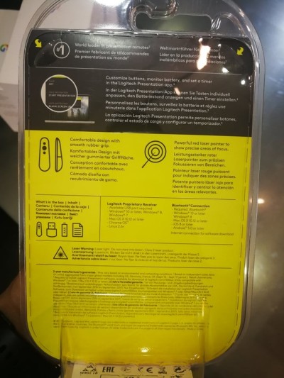 Logitech R500 Télécommande De Présentation Laser