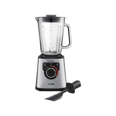 Blender Moulinex PERFECTMIX+ 1200W BOL 2L en verre NOIR MÉTAL LM871D10