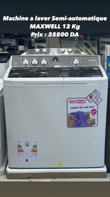 Machine à laver maxwell 12 kg semi-automatique 