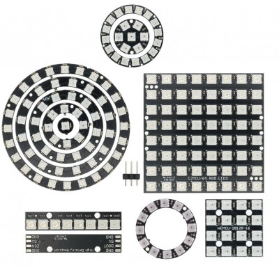 مكونات-و-معدات-إلكترونية-neopixel-rgb-ws2812-8121624-bits-compatible-arduino-raspberry-البليدة-الجزائر
