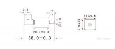 Micro-électrovanne 12V , 2 positions, 3 voies Arduino 