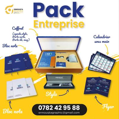 Pack Entreprise (calendrier coffret bloc note flyer stylo...)