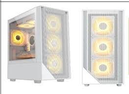 CASE ARES C202 WHAITE ARGB 4 FANS