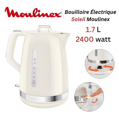 Bouilloire Électrique Soleil 1.7L 2400W Ivoire - Moulinex BY320A10 - غلاية كهربائية