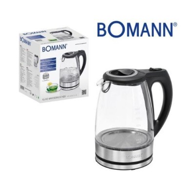 Bouilloire Electrique Bomann En Verre - 1,7L - 2200W