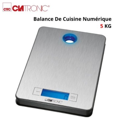 Balance De Cuisine Numérique 5 Kg Clatronic Inox ميزان مطبخ