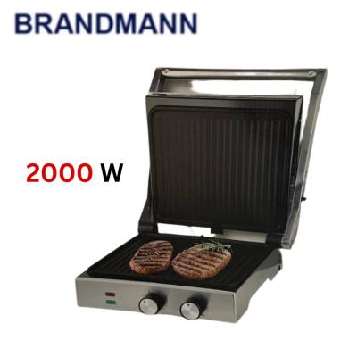Panineuse Et Grill Grande Brandmann - 2000W Avec Button Minuterie et Temperature - بانينوز و شواية