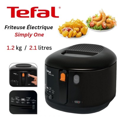 Friteuse Électrique à huile TEFAL 1.2KG 2.1L - TEFAL Simply One FF160815