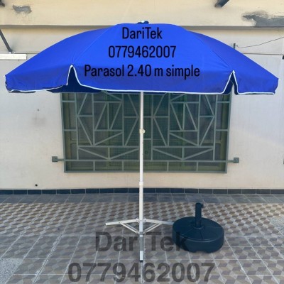 Parasol 2.40m Grande simple de plage Solide - مظلة بحر باراسول