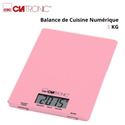 Balance De Cuisine Numérique 5 KG Clatronic en verre ميزان مطبخ زجاجي