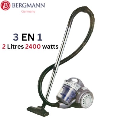Aspirateur 3 En 1 Technologie Cyclonique - 2 Litres 2400W Bergmann مكنسة هوائية 3 في 1