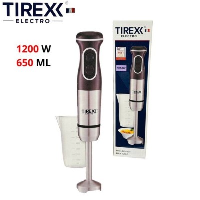 Bras Mixeur Plongeant En Inox TIREXX - 1200 W 2 Vitesses Avec Tasse -  خلاط يدوي كهربائي