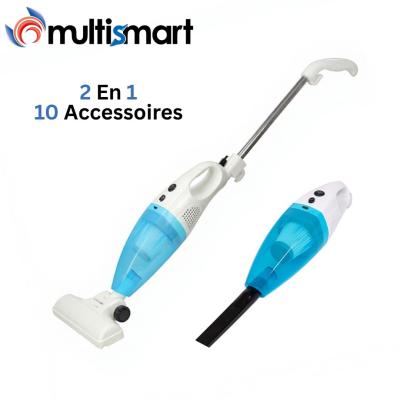 Aspirateur 2en1 MULTISMART Balai et Main 500W 1.2L avec 10 Accessoires - مكنسة كهربائية