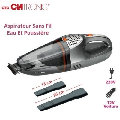 Aspirateur à Main Sans Fil - Eau Et Poussière Clatronic