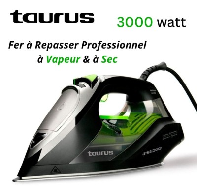 Fer à Repasser Taurus à Vapeur et Sec 3000W En Céramique - Taurus GEYSER ECO 3000