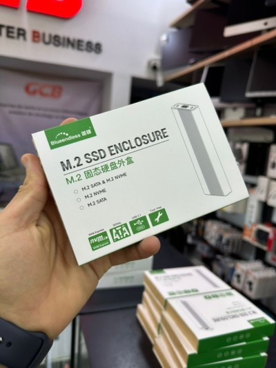 RACK NVME BLUEENDLESS M.2 SSD ENCLOSURE  SATA/NVMe USB 3.1 10GBPs TYPE-C M2809SN