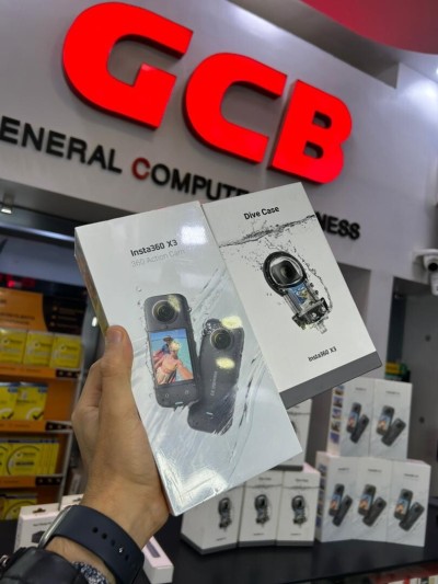 CAMERA Insta 360 X3 - Caméra d'action 360 Degrés Étanche actions à 360 en 5,7KC ; AVEC DIVE CASE