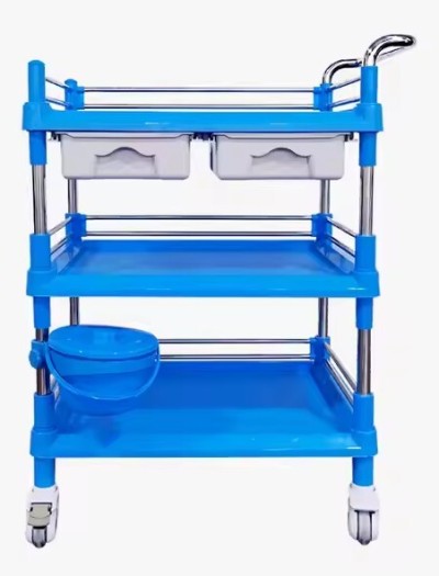 Chariot  en Acier Inoxydable avec Tiroir & Poubelle / 80X48X86Cm, 80 * 48 * 86cm