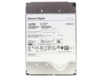 DISQUE DUR POUR SERVEUR WESTERN DIGITAL 18TB DC HC555 SAS 12GB/S