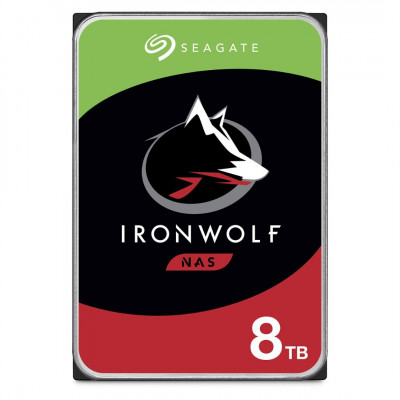 DISQUE DUR SEAGATE  8T  IRONWOLF  RED NAS 6GB/S 7200 RPM 256MB CACHE  3.5`
