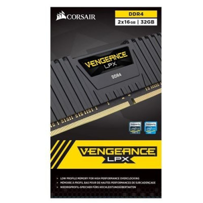 Corsair Vengeance LPX 32Go (2x16Go) DDR4 3000MHz C16 XMP 2.0 Kit de Mémoire  Haute Performance - Noir