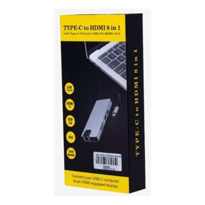Hub Type-C vers HDMI (8 en 1)