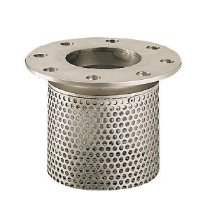 Crépine filtre à bride