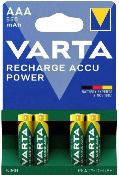 Les piles Varta rechargeables AAA Haut qualité 