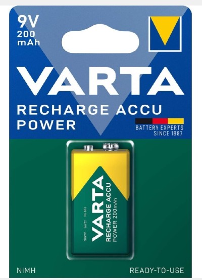 Les piles rechargeables 9v varta