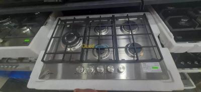 PROMO PLAQUE DE CUISSON MIDEA INOX 5 FEUX-FONTE WOK-TABOUNA THERMOCOUPLE