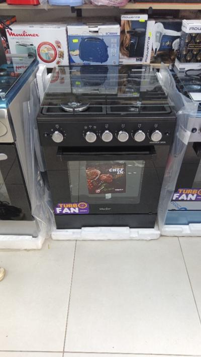 promo cuisinière maxtor Noir 4 feux ventilé Hammer wok tabouna fonte 