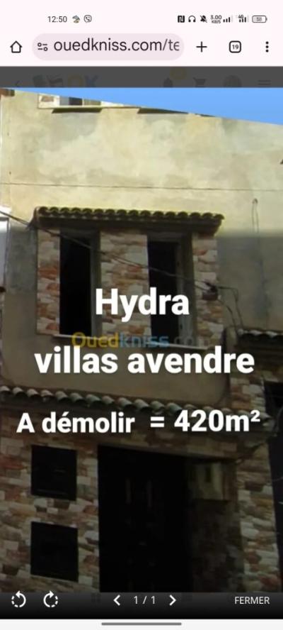 Vente Terrain Alger Hydra