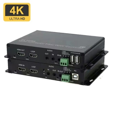 Convertisseur HDMI 4K KVM- sur- Fiber Optique