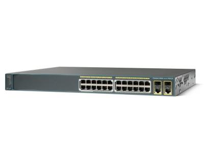 Cisco  Switch 2960-24PC Layer 2 - 24 x 10/100 PoE Ports - 2 x T/SFP - LAN Base Image- Managed