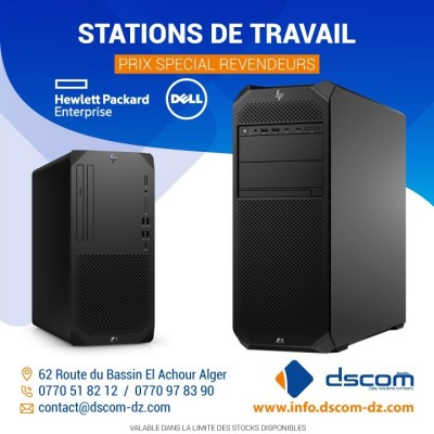 Stations de Travail HP / Dell / Lenovo  Performances Pro