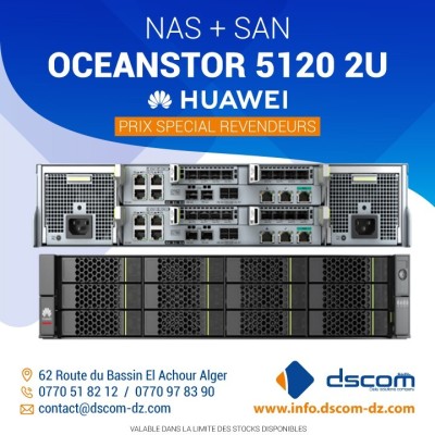 Baie de Stockage Huawei OceanStor 5120  NAS & SAN Unifiés