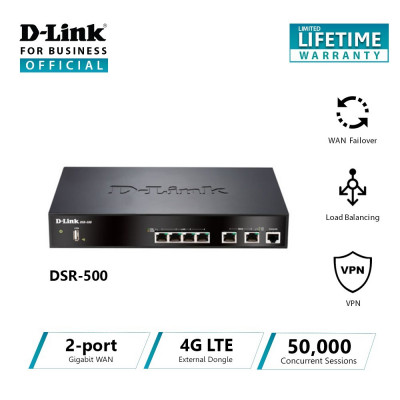 DSR500 Dual WAN 4P Gigabit  VPN Router