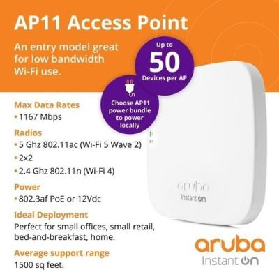 Point d'acces ARUBA Instant (RW) AP11 R2W96A