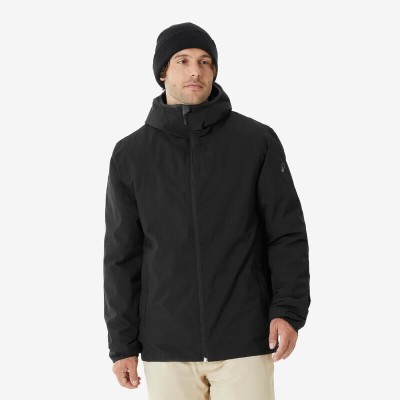Veste de ski chaude et imperméable homme 100 noir Decathlon