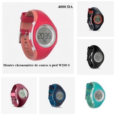 Montre Decathlon chronomètre de course à pied W200 S