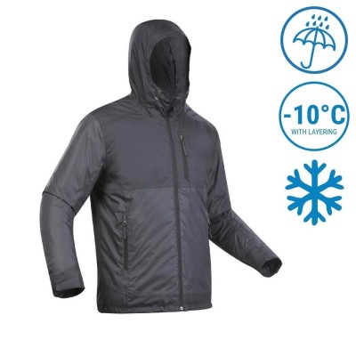 VESTE HIVER IMPERMÉABLE DE RANDONNÉE  DECATHLON - SH100 X-WARM -10 C - HOMME