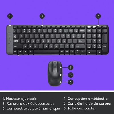 clavier-souris-logitech-mk220-kit-sans-fil-wireless-francais-hussein-dey-alger-algerie